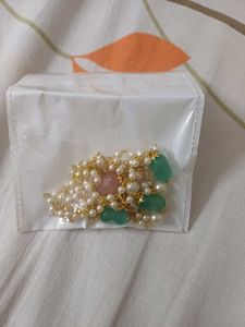 Elegant Pearl and Gemstone Necklace Set