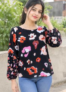 Stylish Printed Long Sleeve Top