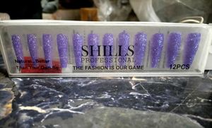 Shills Purple Glitter Nail Polish