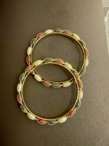 Elegant Designer Bangles - Set of 2