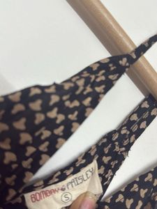 Stylish Patterned Viscose Deep Neck Sundress