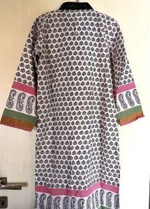 Printed Ethnic Cotton Kurti For Women