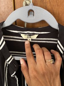 Black And White Striped Shirt