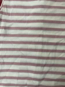 Striped Square Neck Sleeveless Top