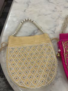 COMBO Embellished Potli Bags-2