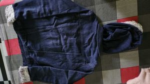 Denim Jacket with Fur Trim