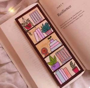 Handmade Bookmark with Paper Plane Design
