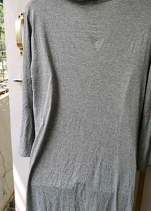 Chic Grey Long Cardigan