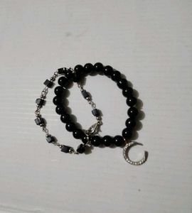 Elegant Black Beaded Jewellery Set