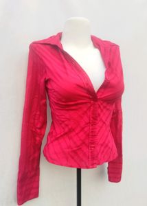 H&amp;M Pink Fitted Shirt