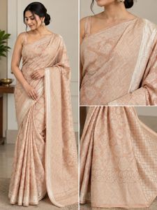 Saree and Maang Tikka &amp; Earrings