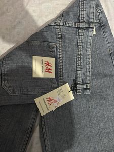 H&amp;M Wide Leg Grey Jeans