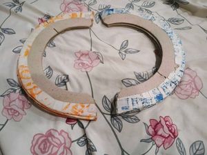 Lamp Shade 2Pcs Orange and Blue