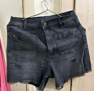 Kendall + Kylie Black Denim Shorts