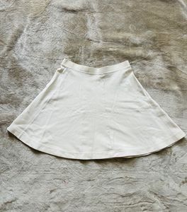 white A-line Skirt