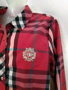 Classic Plaid Long Sleeve Button-Up Shirt