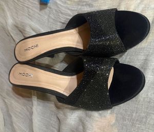 Mochi Embellished Slim Heel Sandals
