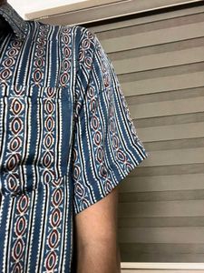 Ajrak Modal Silk Shirt