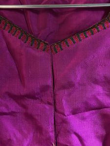 Vibrant Pink Embroidered Blouse