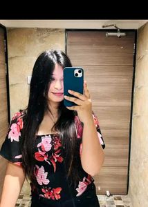 HARPA Black Floral Smocked Fitted Crop Top