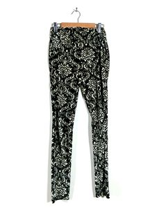 Black & White Velvet Pants (Women)