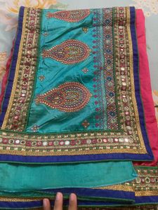 Embroidered Silk Saree