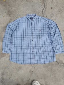 Louis Philipe Classic Blue Checkered