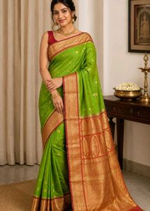 Beautiful Green Silk Saree❤️❤️❤️❤️❤️