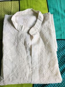 White Cotton Kurta