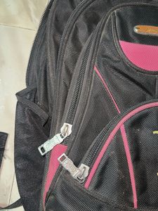 Stylish Black and Pink Backpack