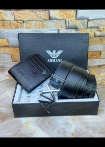 Armani Belt Wallet Combo Set