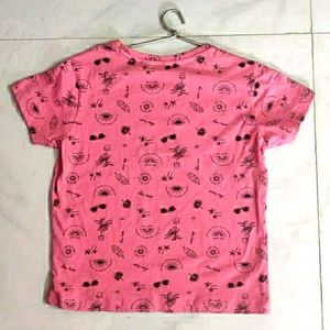 Cute Pink Graphic T-Shirt