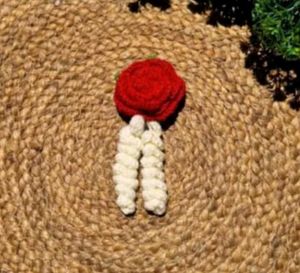 Crochet Rose Hair Pin 🌹