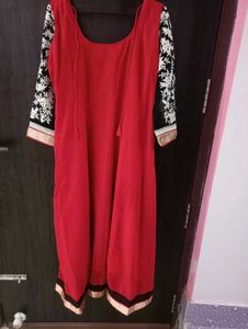 Elegant Red Ethnic Gown