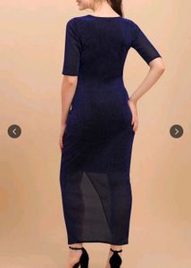 Sparkly Blue Maxi Dress  ( for prom)