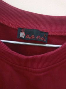 Cozy Maroon Sweatshirt