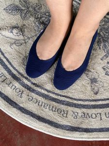 Korean NODOKnits Navy Blue ballerinas