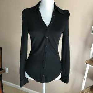 Classic Black Button-Up Shirt