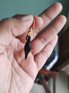 Black Drop Earrings