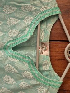 Elegant Embroidered Light Green Kurti