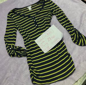 Striped Long Sleeve dress 32-34