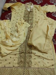 Elegant Yellow Kurta Set with Dupatta