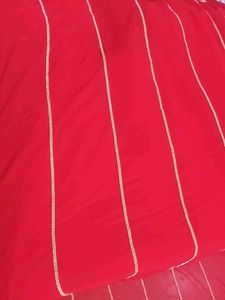 Beautiful ❤️ rose red saree