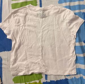White Graphic Print T-Shirt