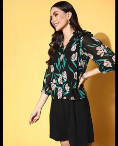 Sale - Chic Floral Print Top