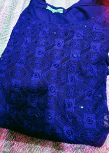 Elegant Blue Sequin Kurta