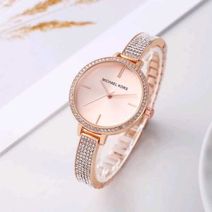 MICHAEL KORS DIAMOND STUDDED SLIM WATCH FOR LADIES