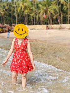 Red Floral Summer Dress