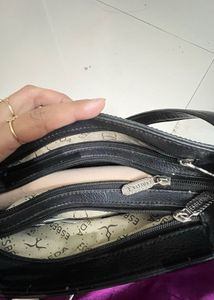 Esbeda Rare Stylish Black&amp;Silver Handbag