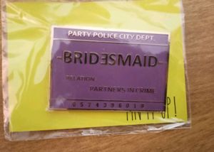 Bridesmaid lapel pin